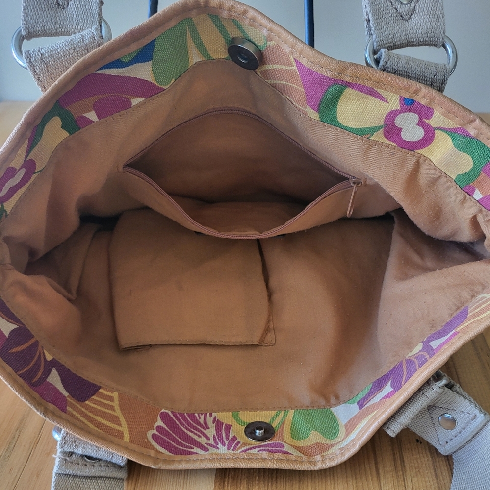 Relic: Floral Canvas Tote Bag - Picture 3 of 5
